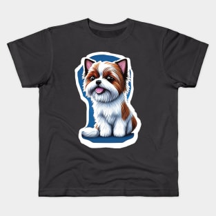 Happy American Biewer Terrier Kids T-Shirt